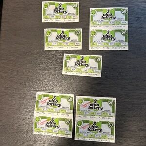 Vintage Ohio State Lottery Tickets